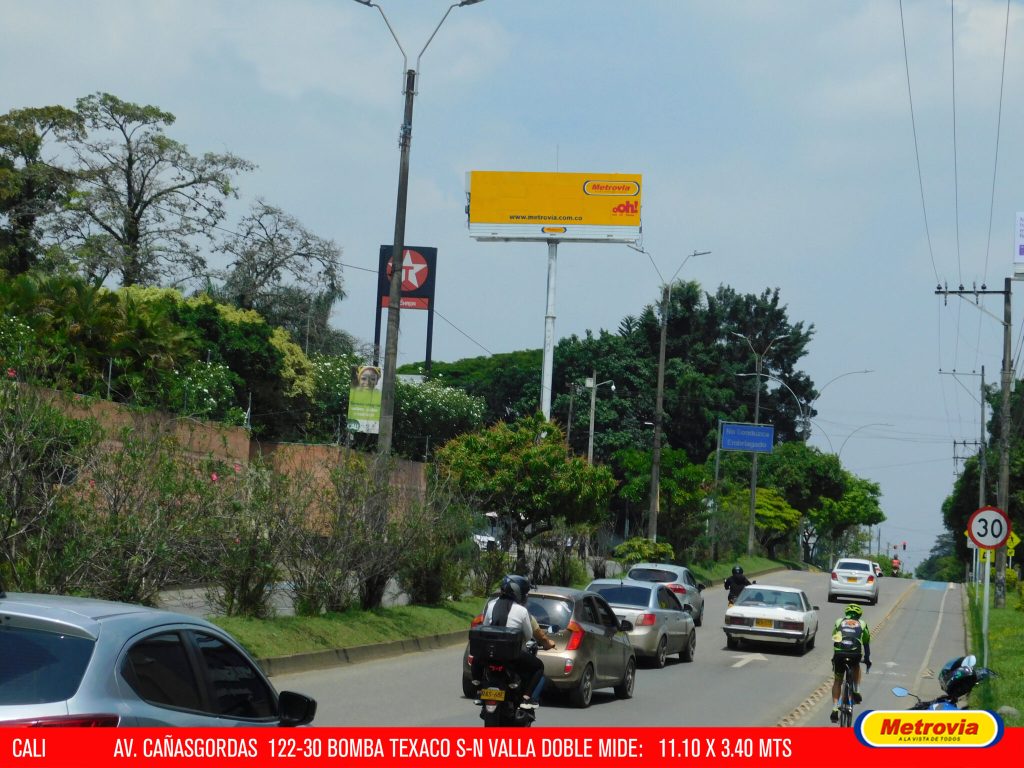 Av Cañas G. Calle 18 # 122 - 30 S > N