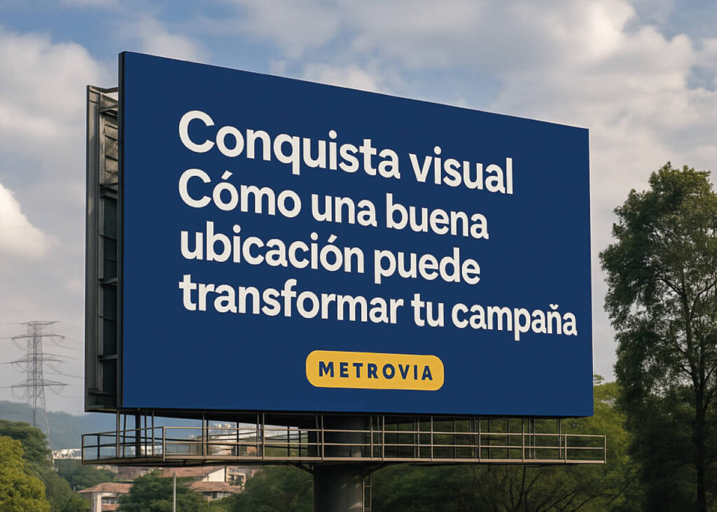 Conquista visual con vallas publicitarias en las ciudades más transitadas